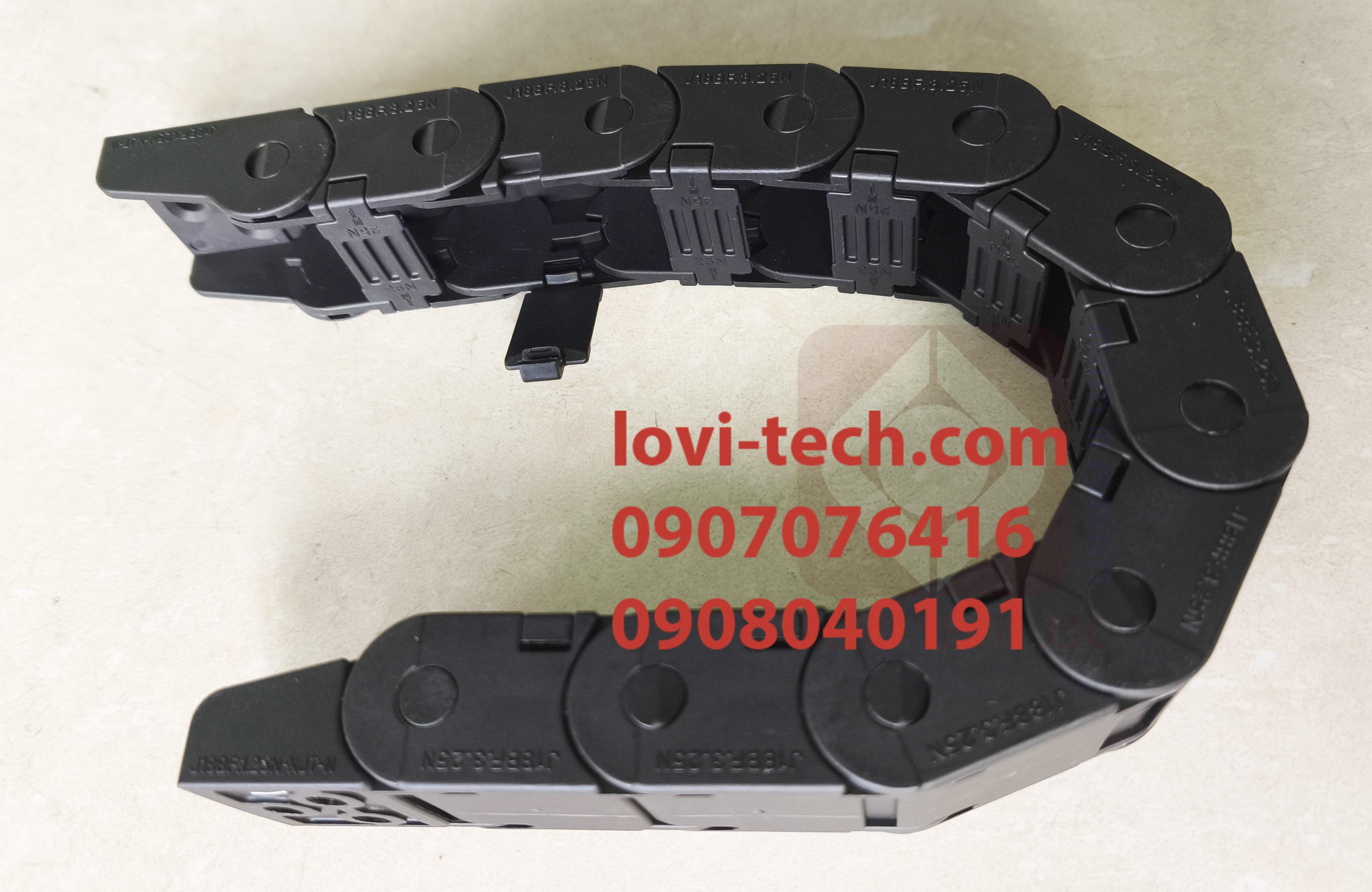 xích cuốn cáp bằng nhựa